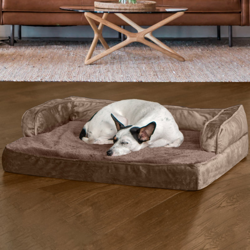 FurHaven Plush Velvet Comfy Couch Sofa Style Pet Bed Reviews Wayfair